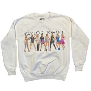 Taylor Swift 1989 Taylors Version Eras Sweatshirt White